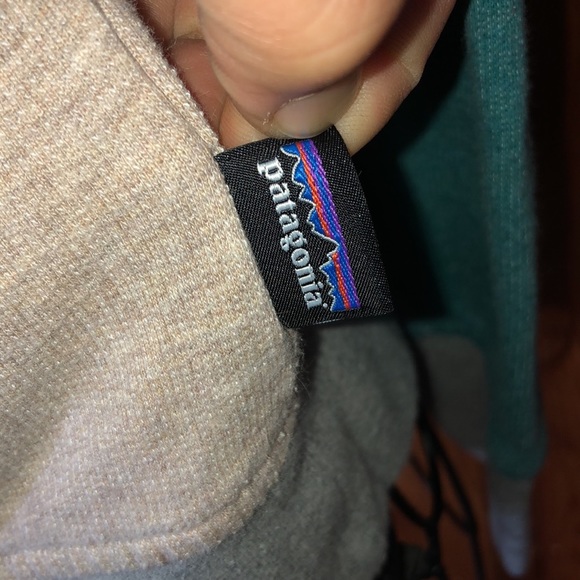 Patagonia Full Zip Sweater Hoodie Organic Cotton small color block sweatshirt​ - Picture 5 of 6